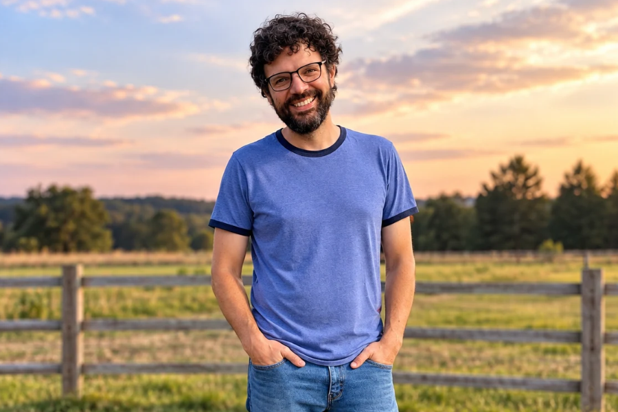 Matthew at the ranch
